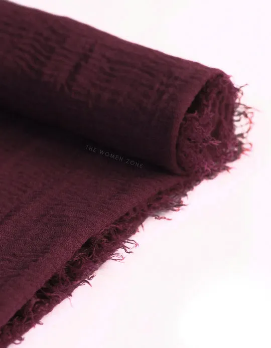 Plum Crinkle Hijab