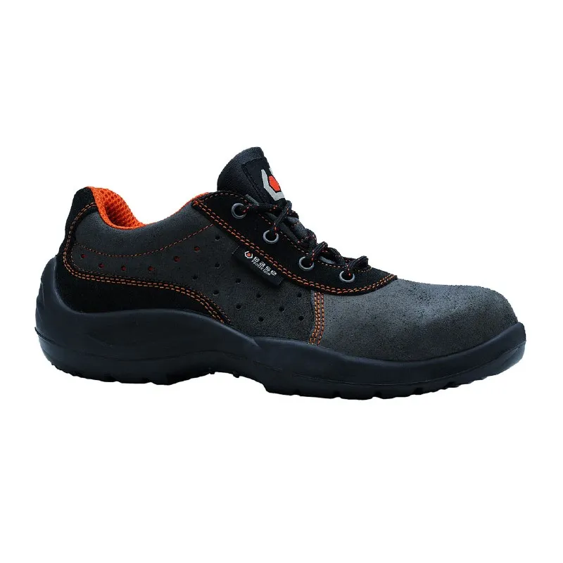 Portwest Base B0105 Franklin Anti Static Steel Toe Capped Safety Shoes Grey Orange