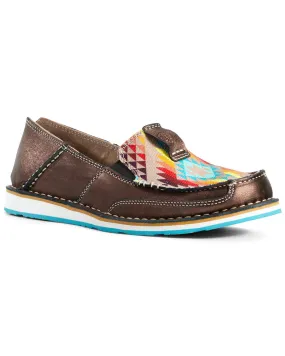 Ariat Women's Rainbow Southwestern Cruiser Shoes - Moc Toe