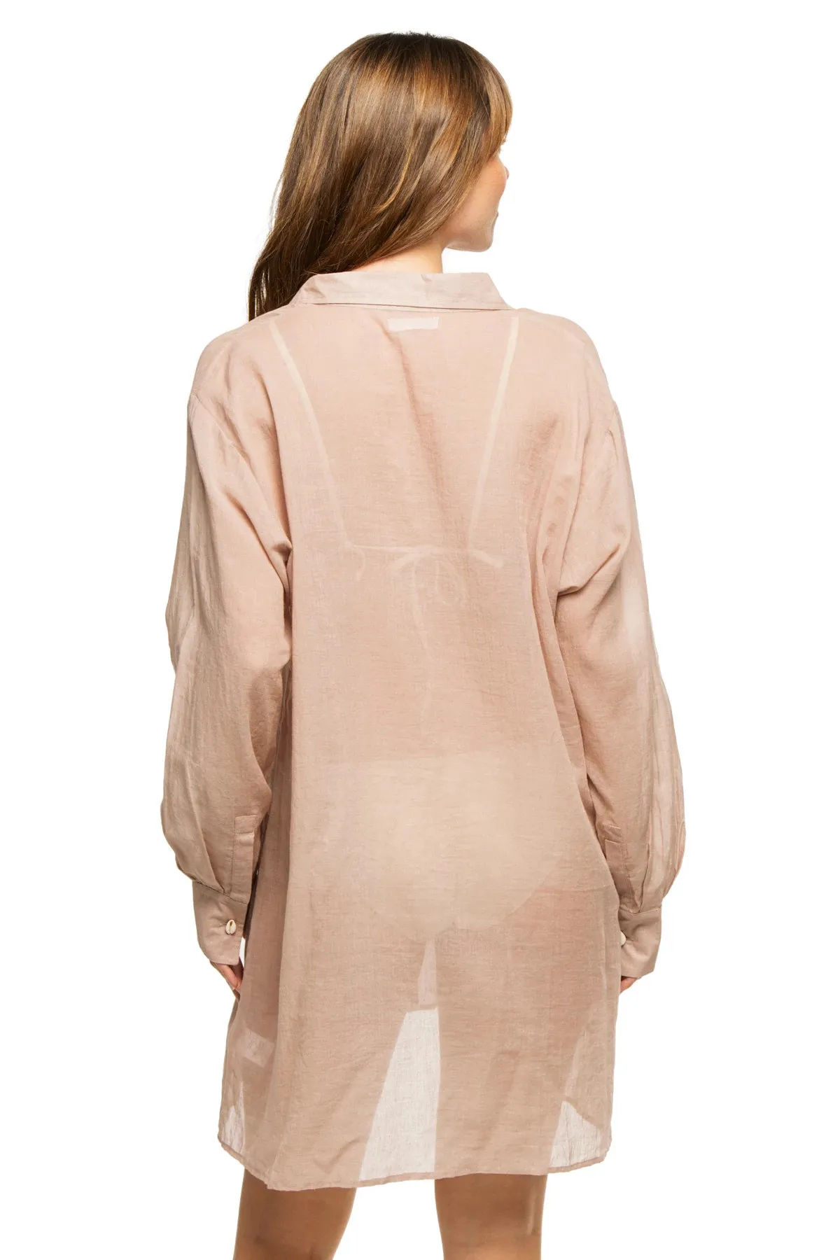 Puka Shell Shirt Dress for Women