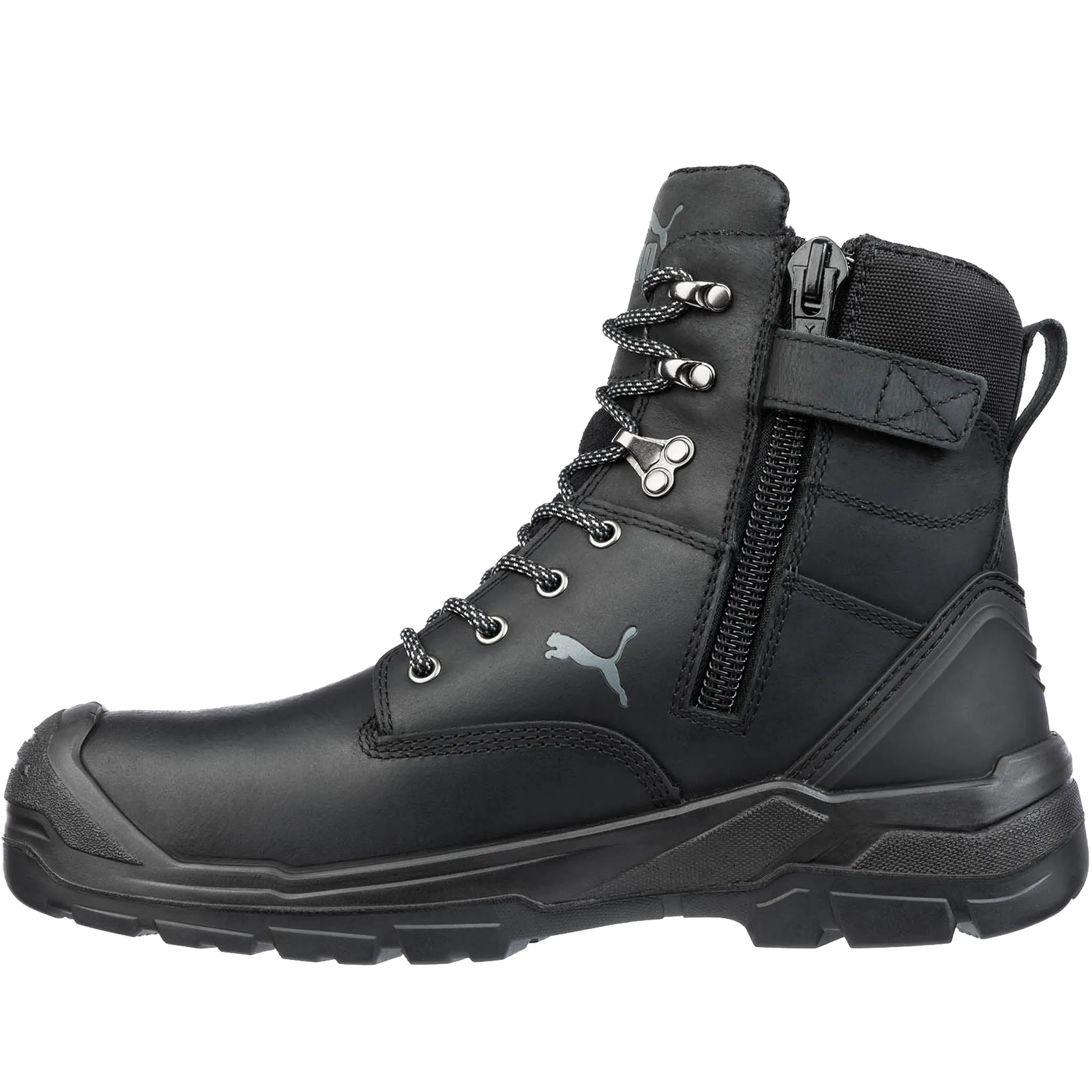 Puma Women's Black Work Boots with Zipper and Waterproof EH Protection