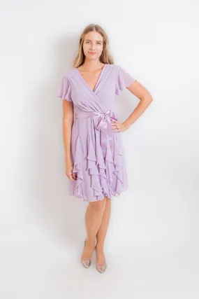 Purple Frill Dress