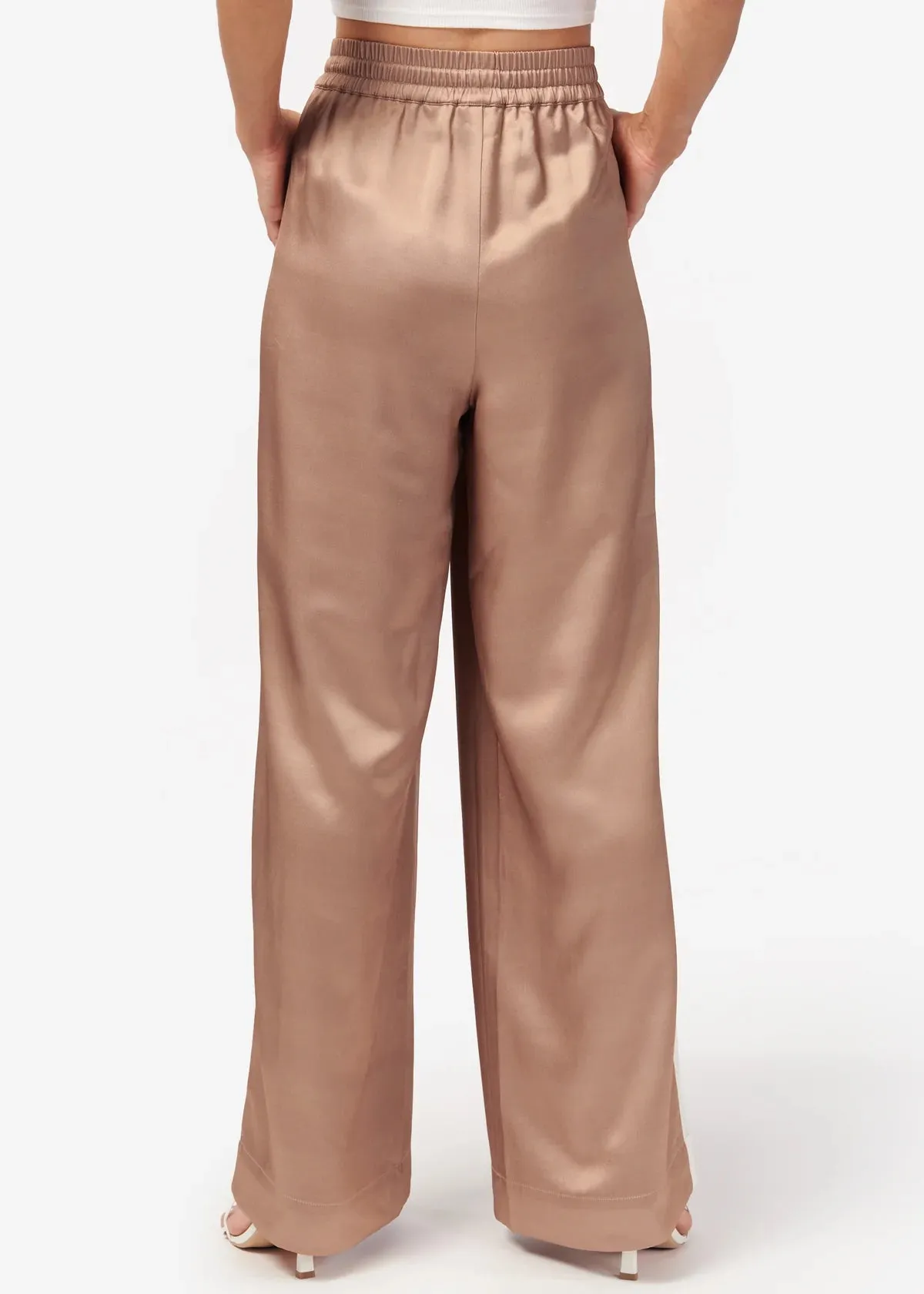 Reggie Wide Leg Pant - Latte