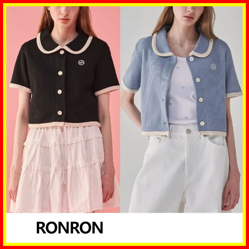 Ronron Street Style Short Sleeve Cardigans