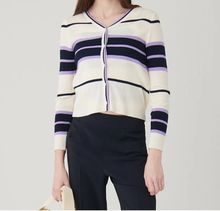 Satin Striped Casual Wool Nylon Long Sleeve Street Style