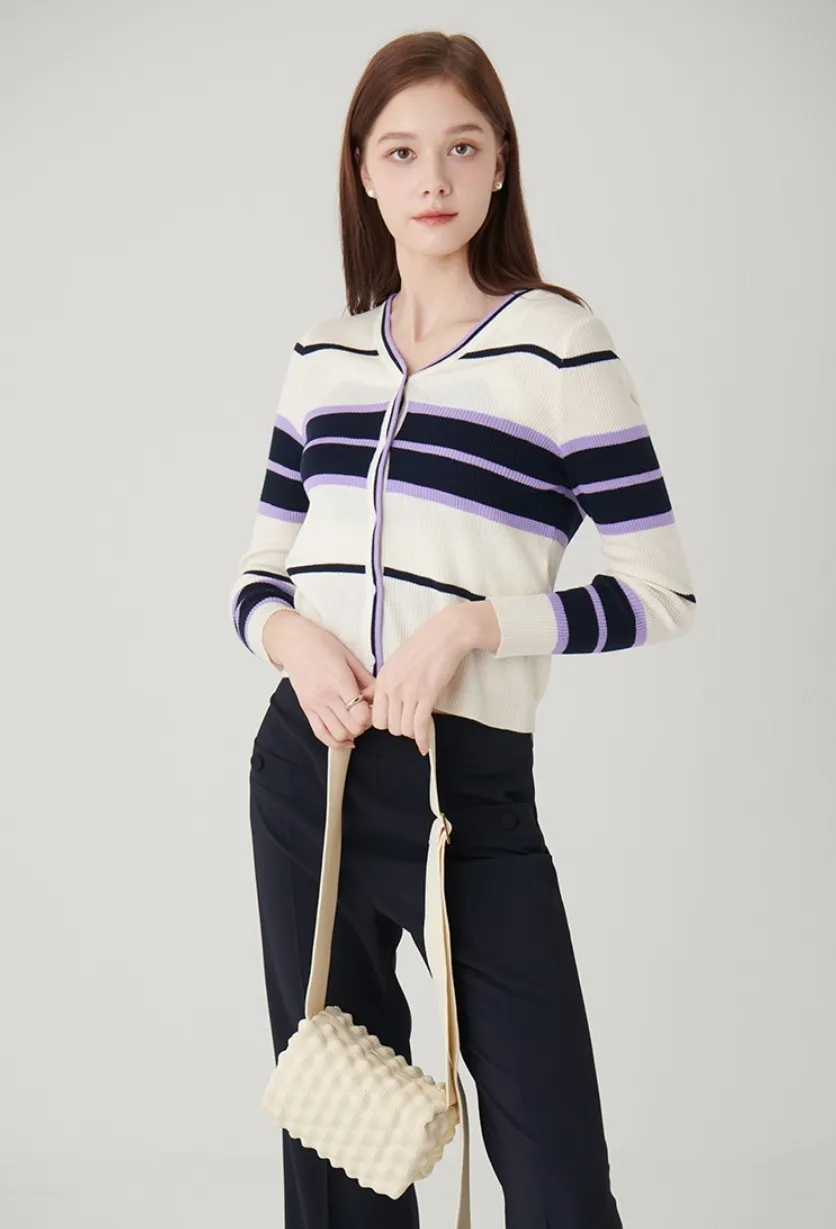 Satin Striped Casual Wool Nylon Long Sleeve Street Style