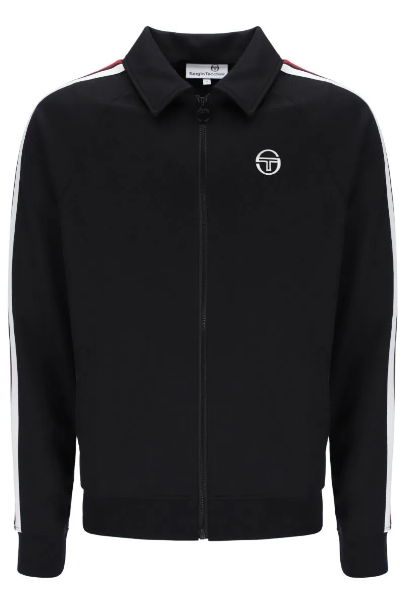 Sergio Tacchini Renshaw Tape Track Jacket in Black