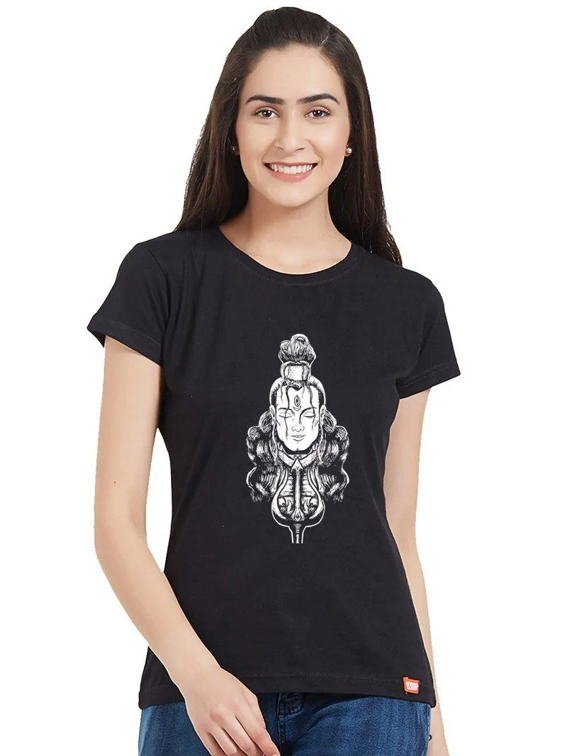 Shiva Face Women's Glow-In-Dark T-Shirt