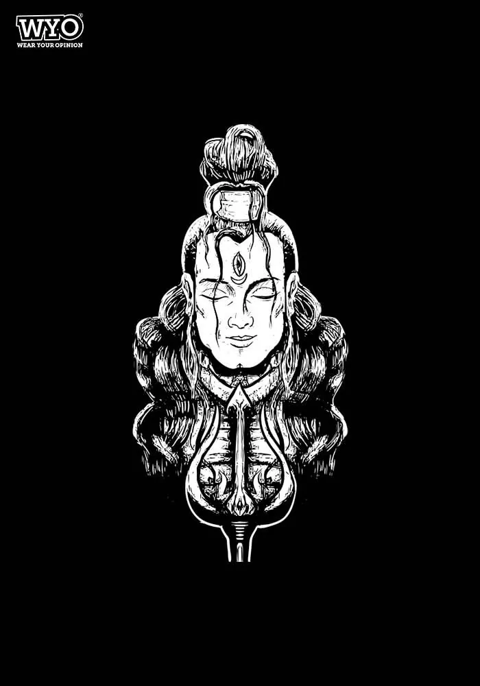 Shiva Face Women's Glow-In-Dark T-Shirt