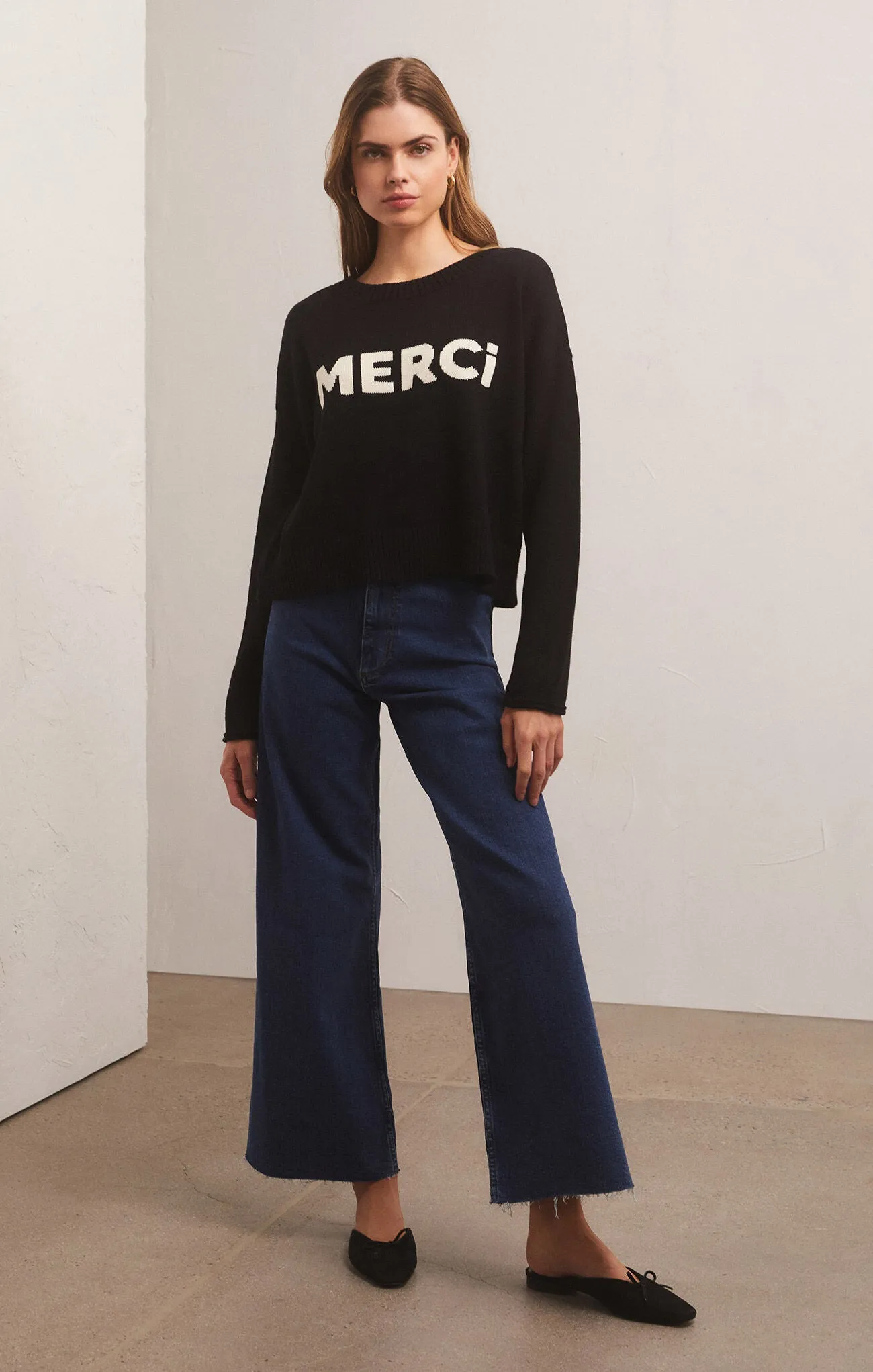 Sienna Merci Sweater can be rewritten as Rust Thank You Jumper.