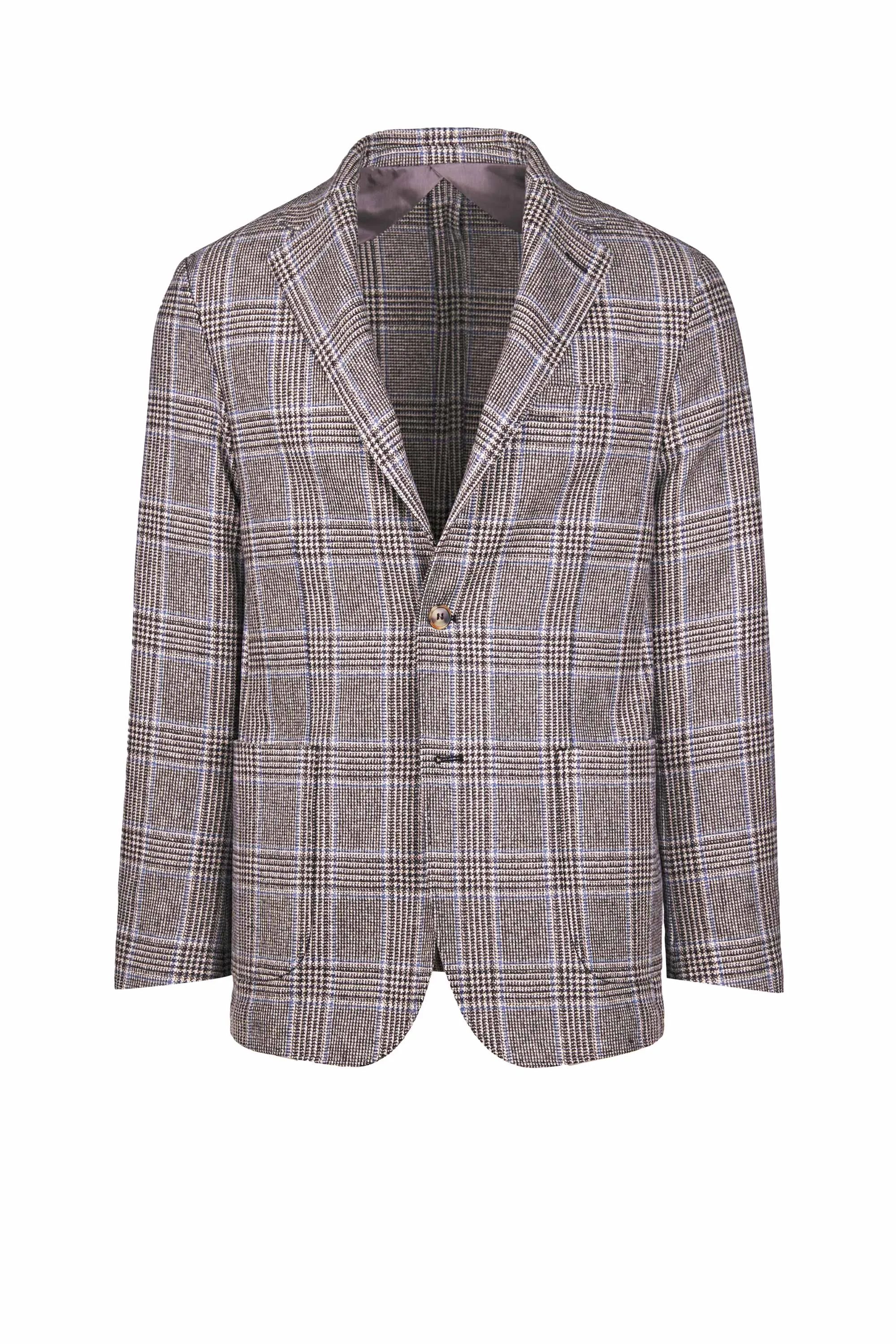 Check Pattern Virgin Wool Jacket