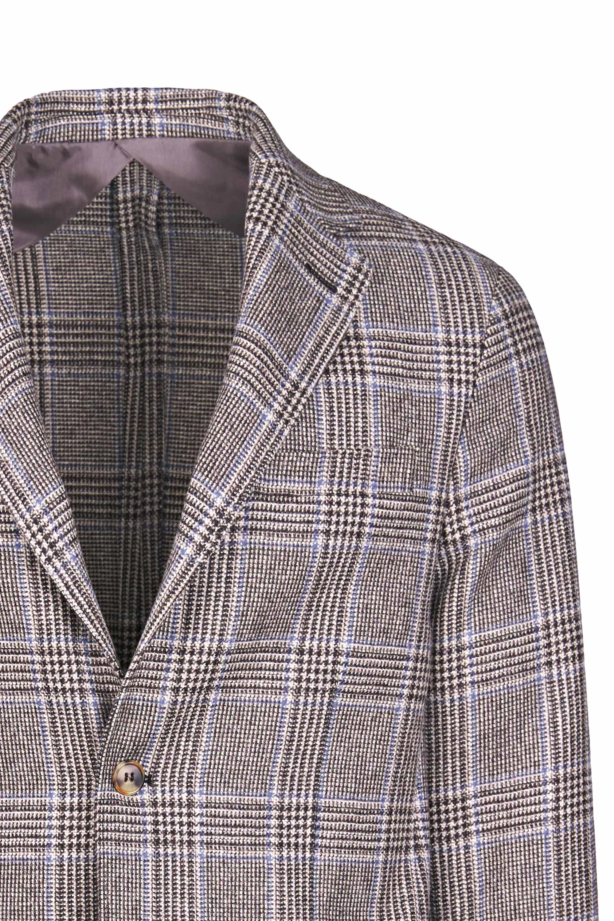 Check Pattern Virgin Wool Jacket