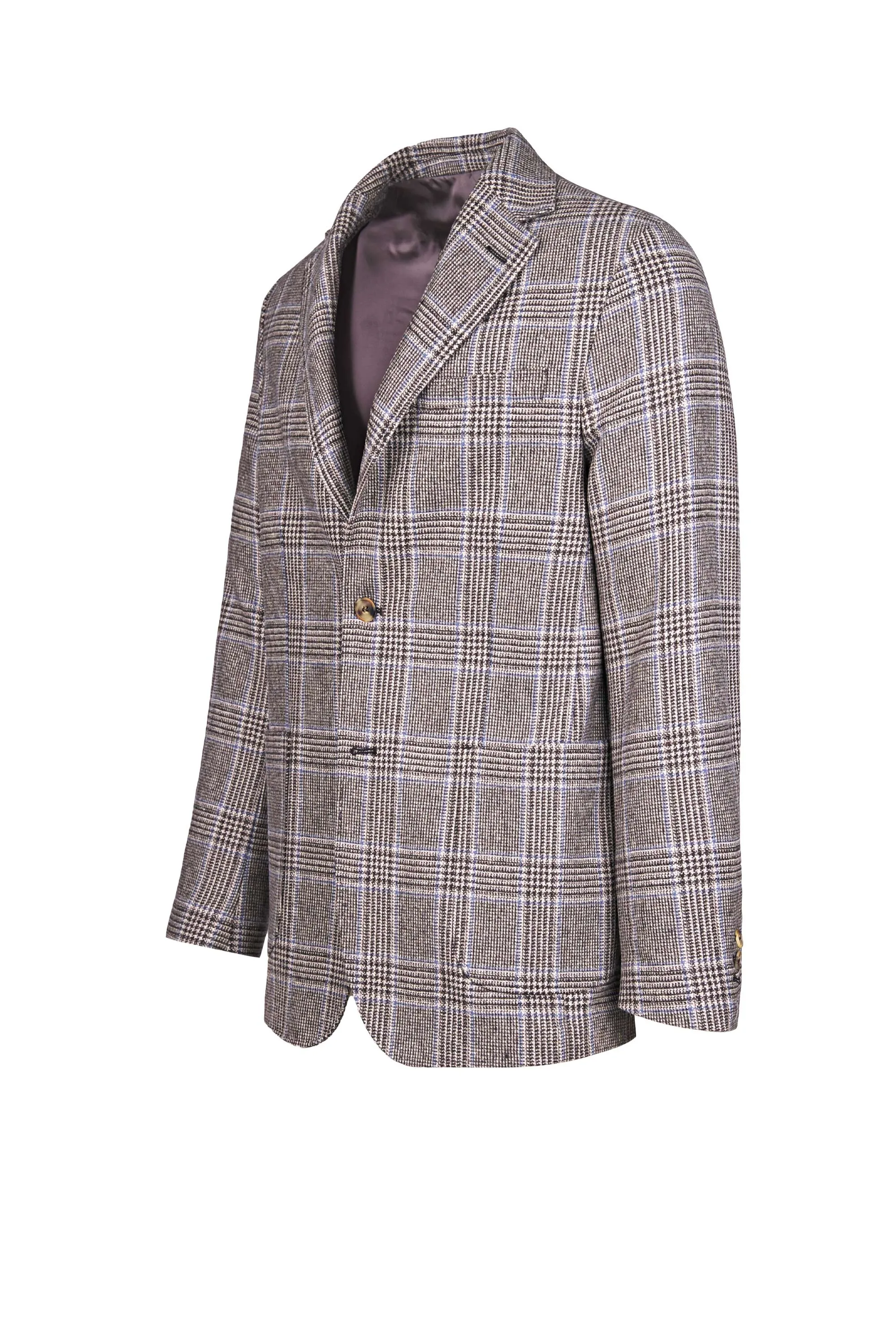 Check Pattern Virgin Wool Jacket