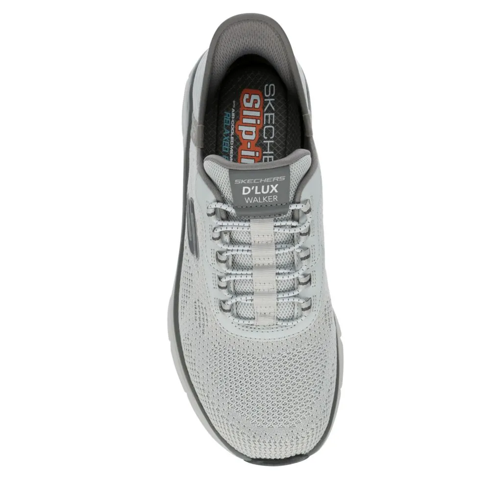 SKECHERS Men's Slip-On Sneakers with D'LUX WALKER Technology