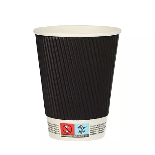 Starpak To Go Paper Cup 0.3 L Ø 9 cm - 11 cm Ripple Wall