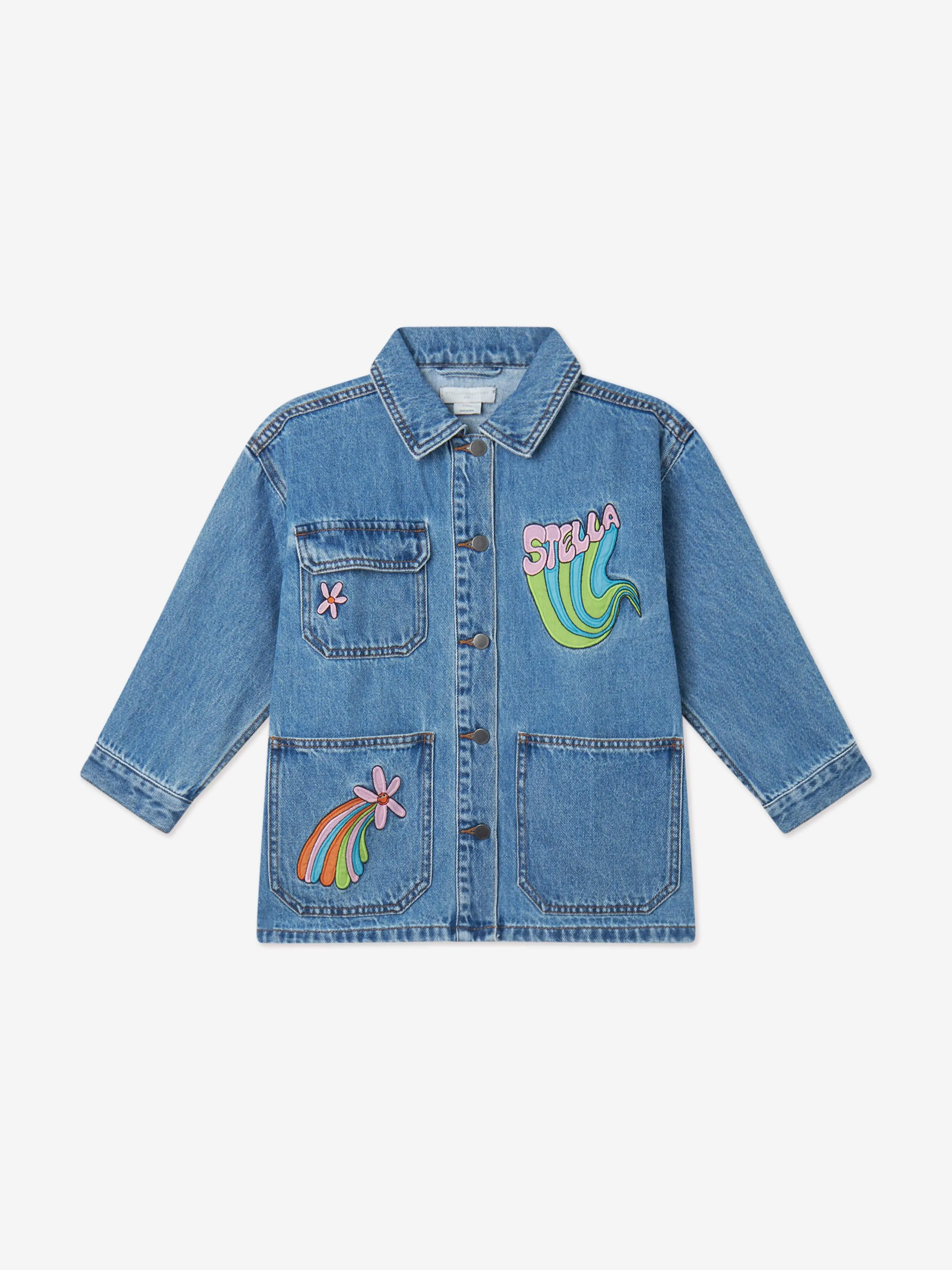 Blue Girls Denim Jacket by Stella McCartney