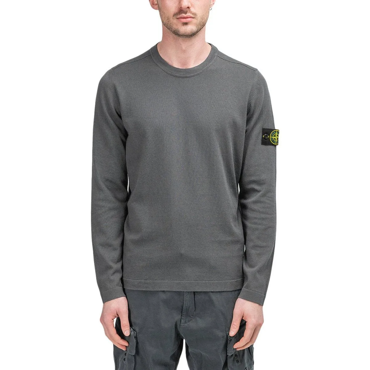 Stone Island Anthracite Knit Sweater