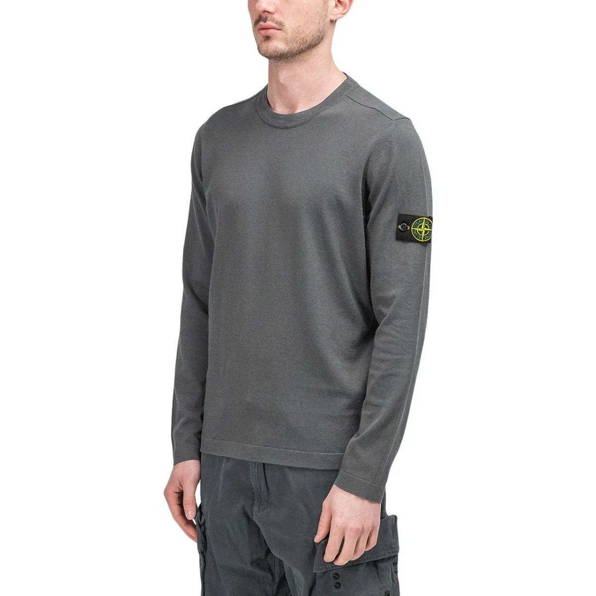 Stone Island Anthracite Knit Sweater