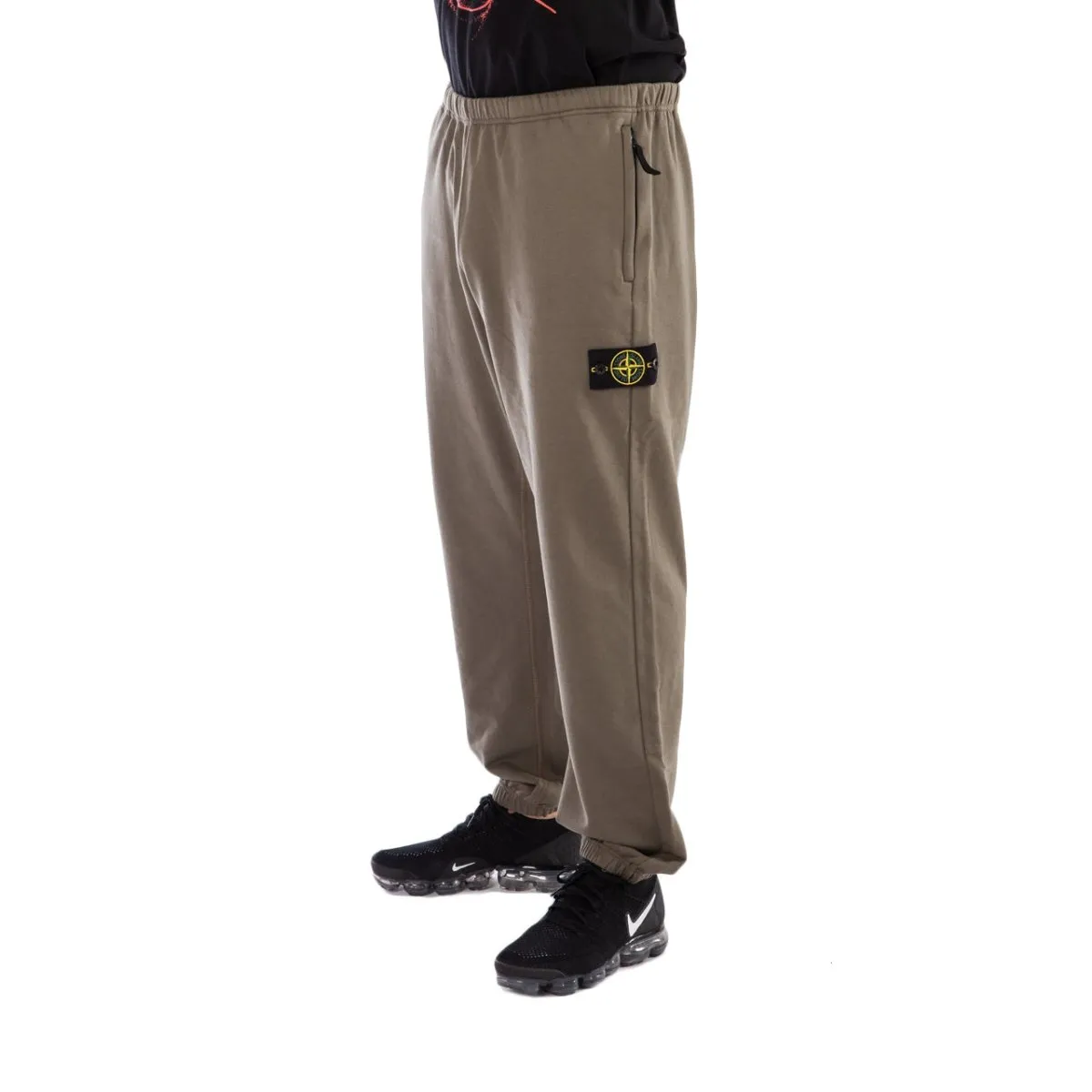 Stone Island Reflective Fleece Pants (Olive)