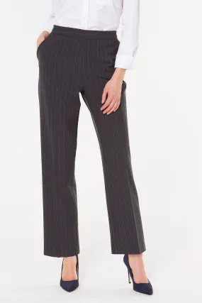 Elasticated Pull-On Striped Trousers