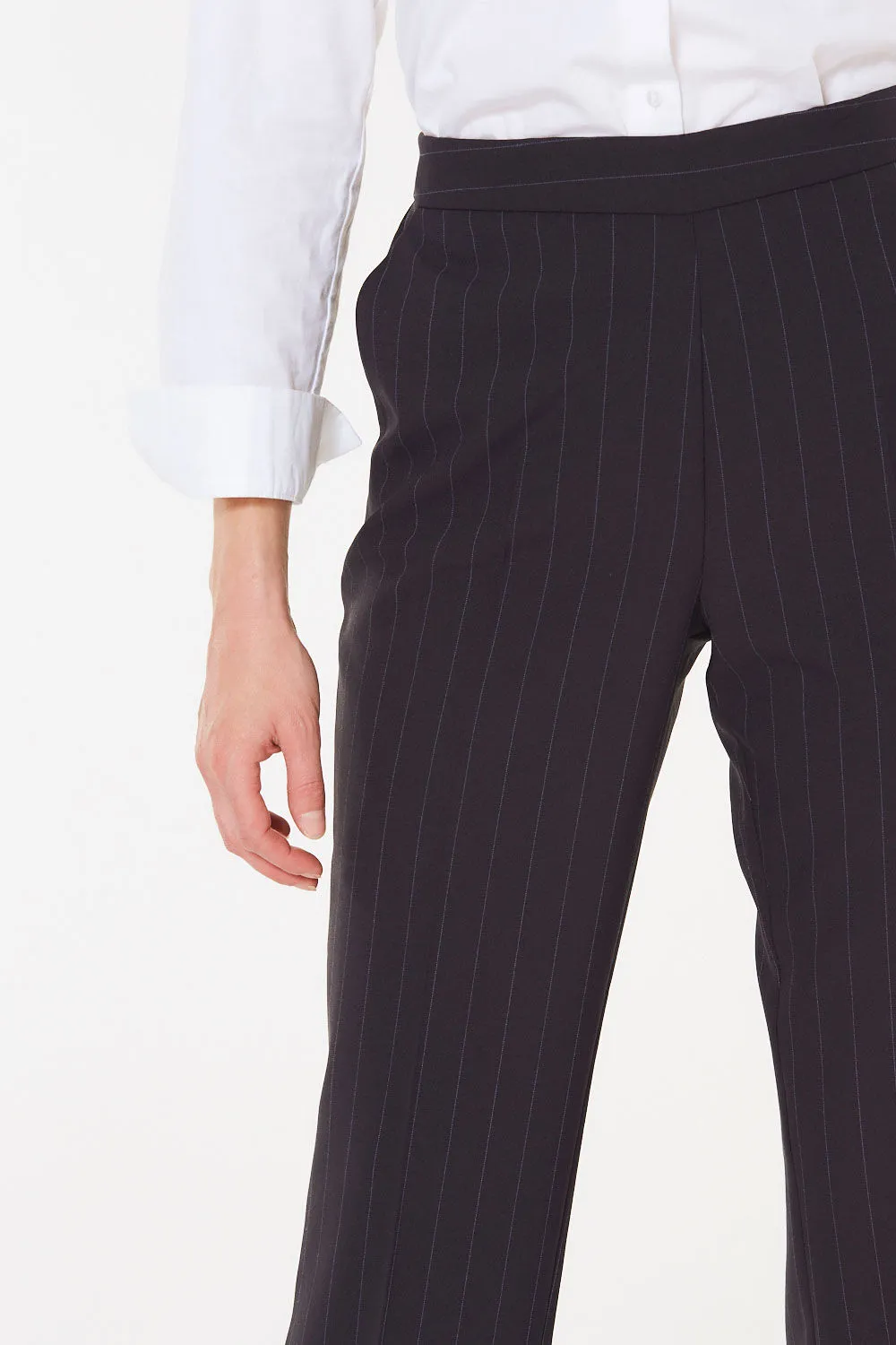 Elasticated Pull-On Striped Trousers