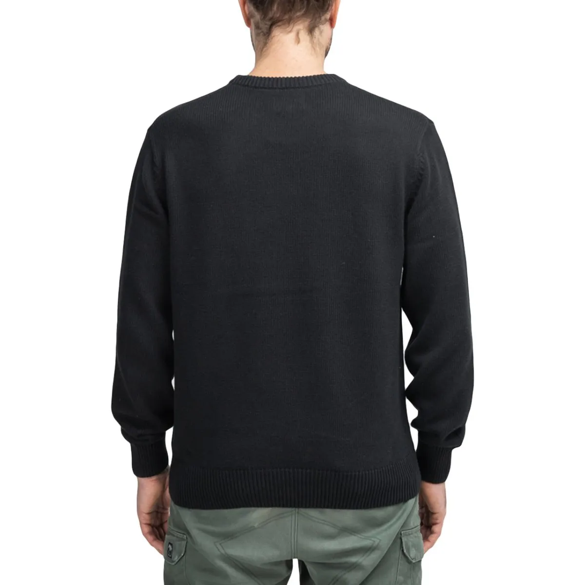 Stussy Curly Sweater Black White