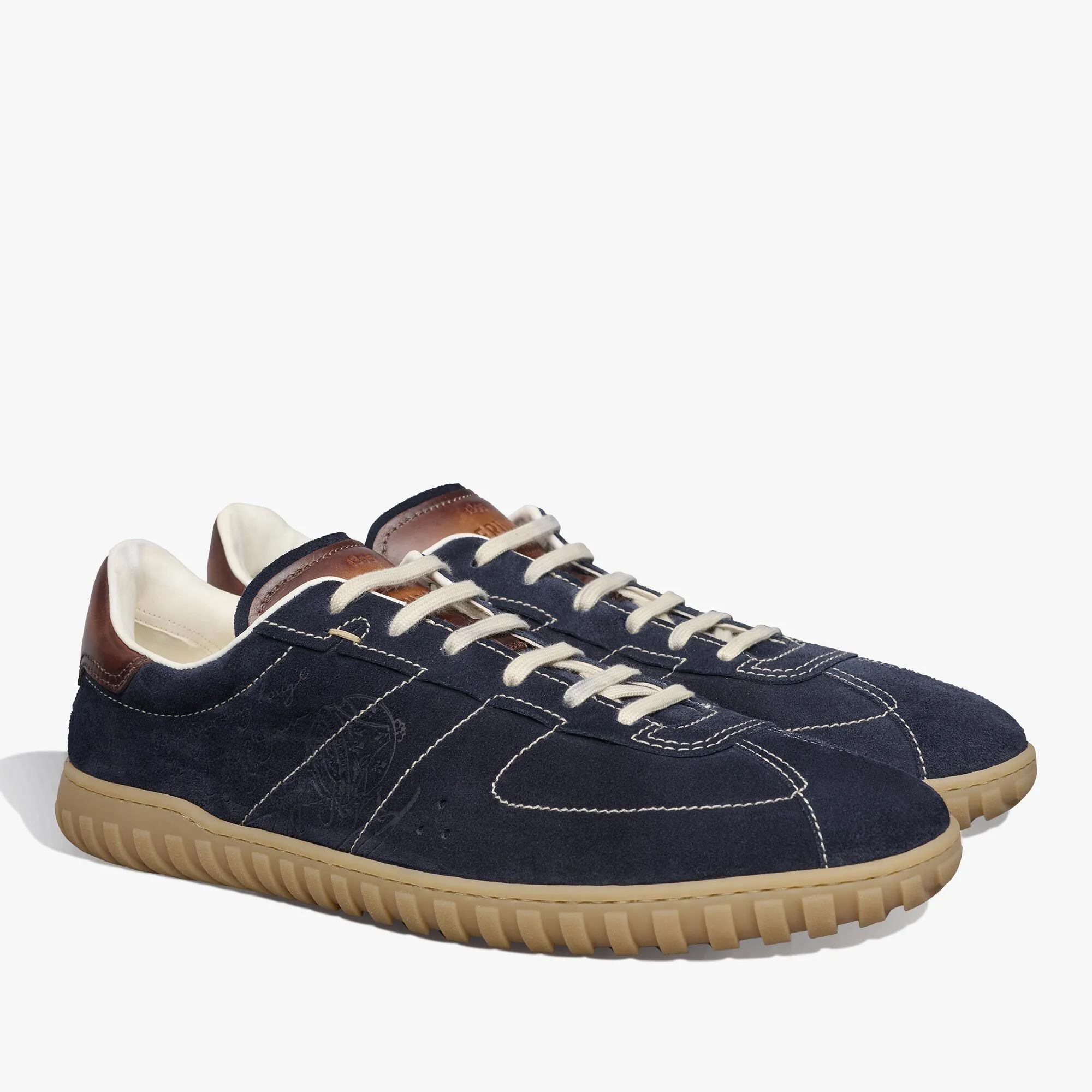 Suede Calf Sneaker Trainer