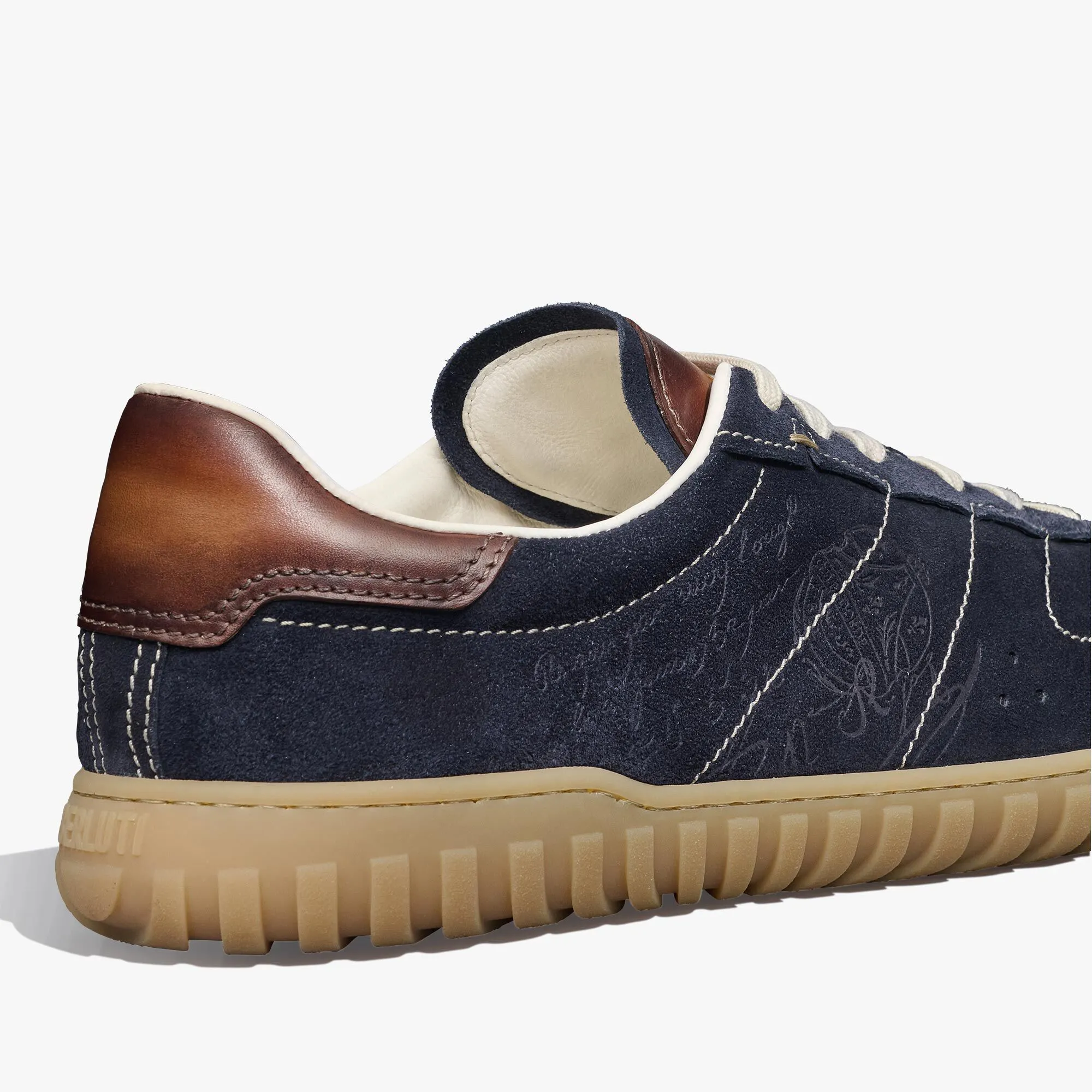 Suede Calf Sneaker Trainer