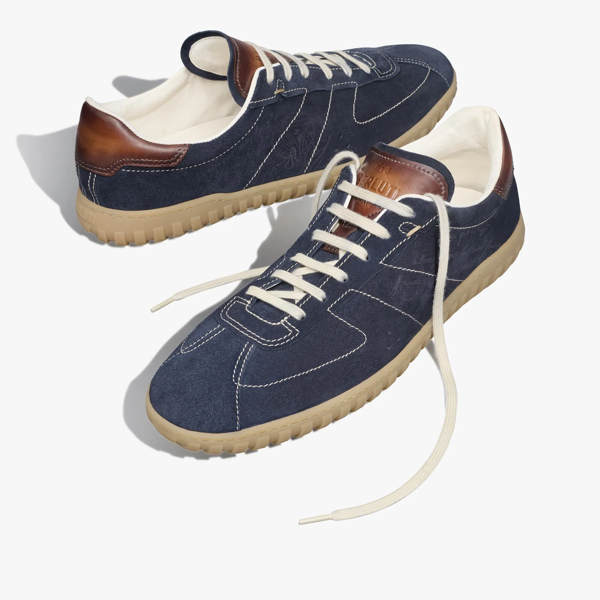 Suede Calf Sneaker Trainer