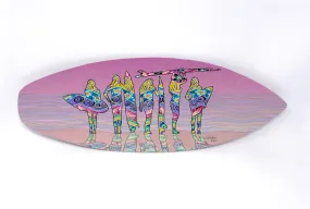 Surfboard Wall Decor for Surfing Sisters