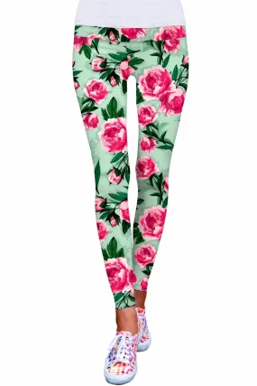 Lucy Floral Print Leggings for Women - Sweetheart Performance