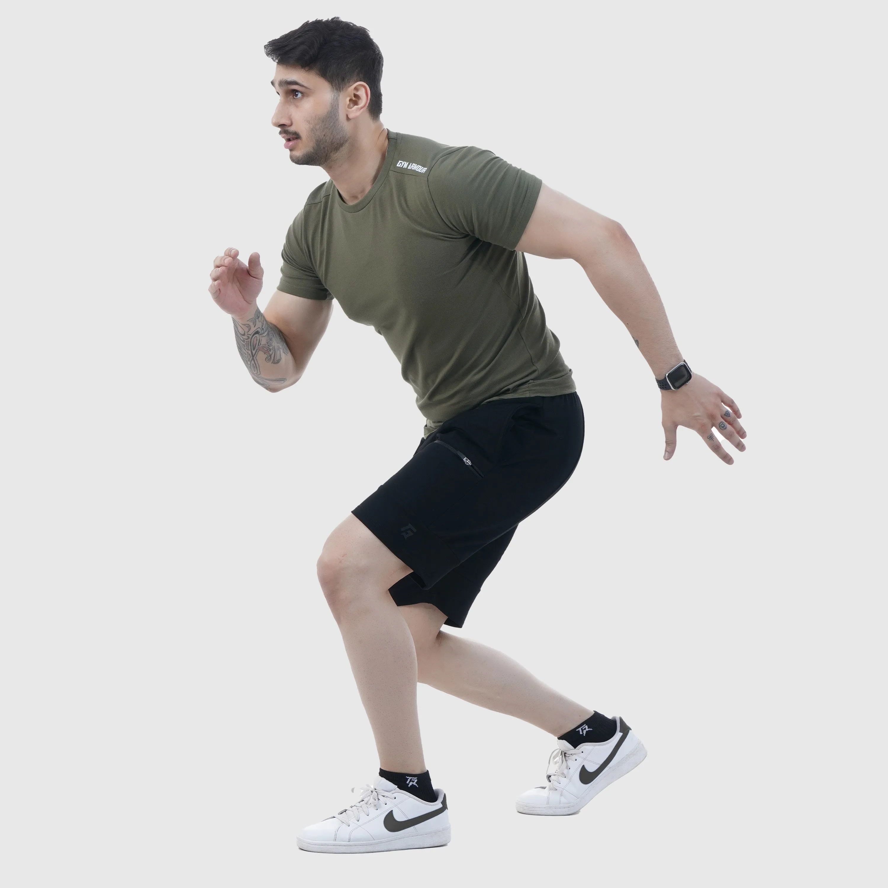 Black Quick-Dry Running Shorts