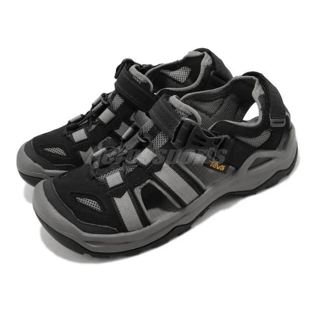 Teva omnium 2 black grey men outdoors trail water shoes sandals 1019180-blk