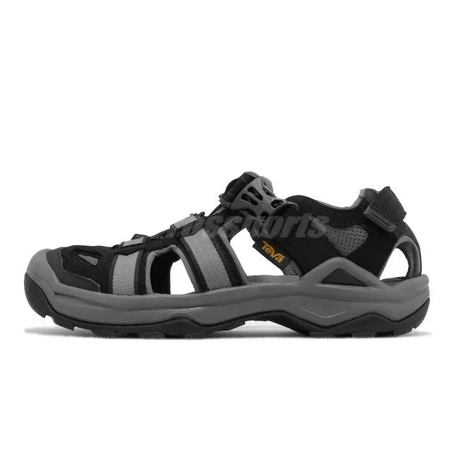 Teva omnium 2 black grey men outdoors trail water shoes sandals 1019180-blk