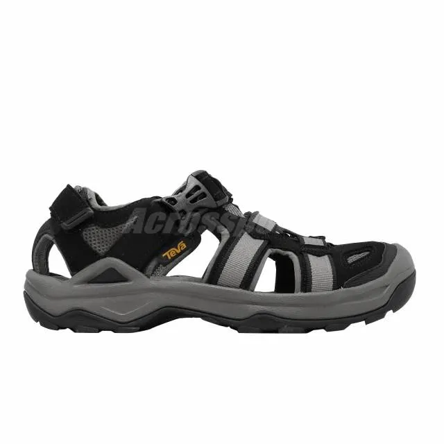 Teva omnium 2 black grey men outdoors trail water shoes sandals 1019180-blk