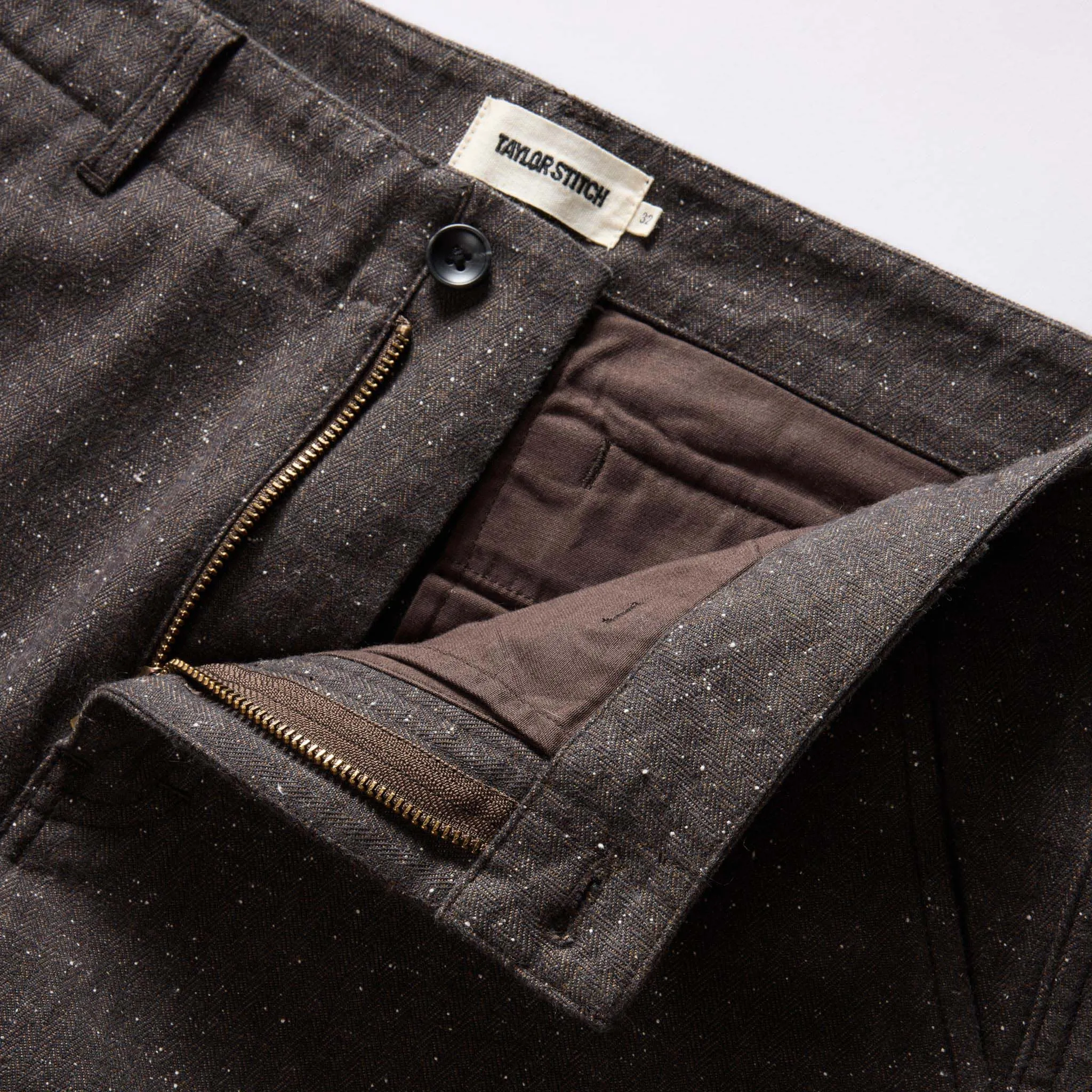 Peat Nep Herringbone Carnegie Trousers