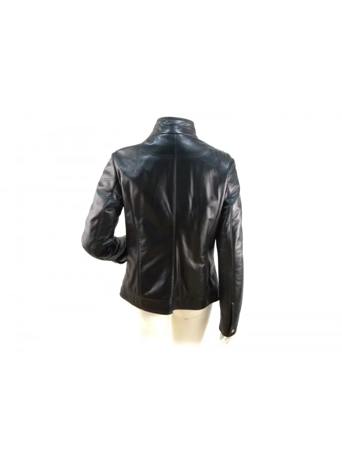 Tod's lined leather jacket for women.