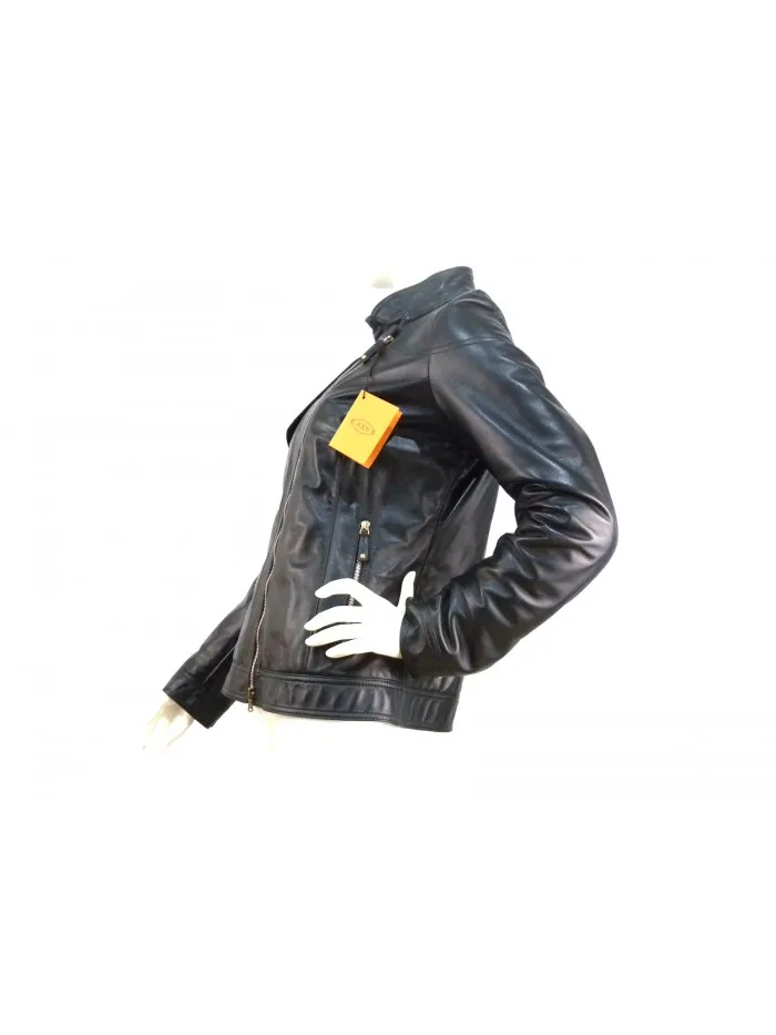 Tod's lined leather jacket for women.