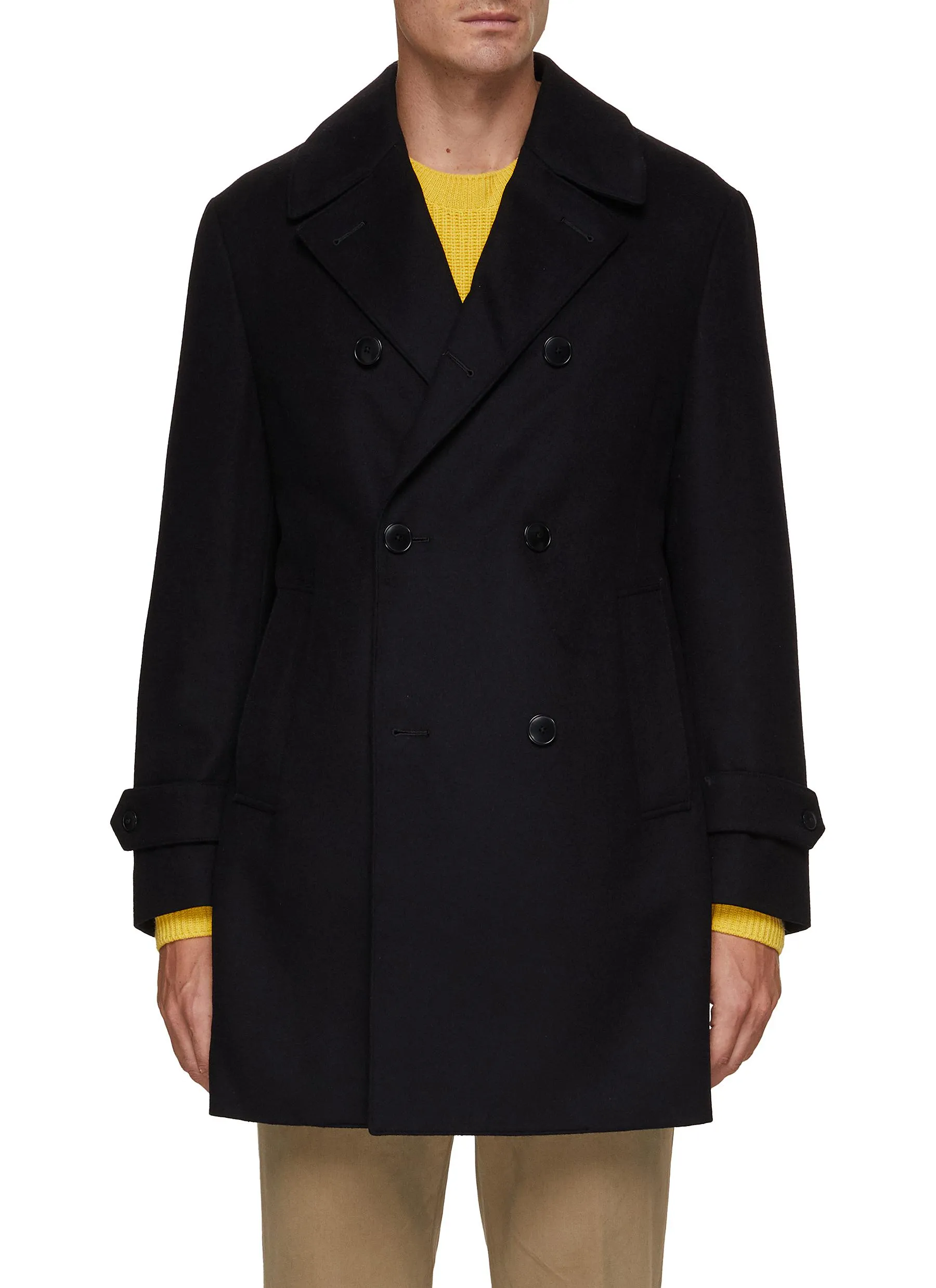 Tomorrowland Double Breasted Peak Lapel Coat