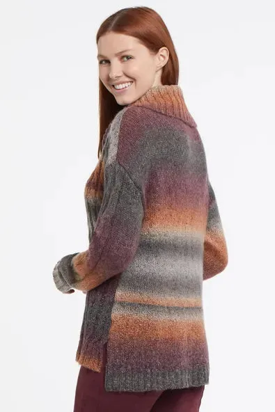 Tribal Space Dye Cowl Neck Sweater Women's