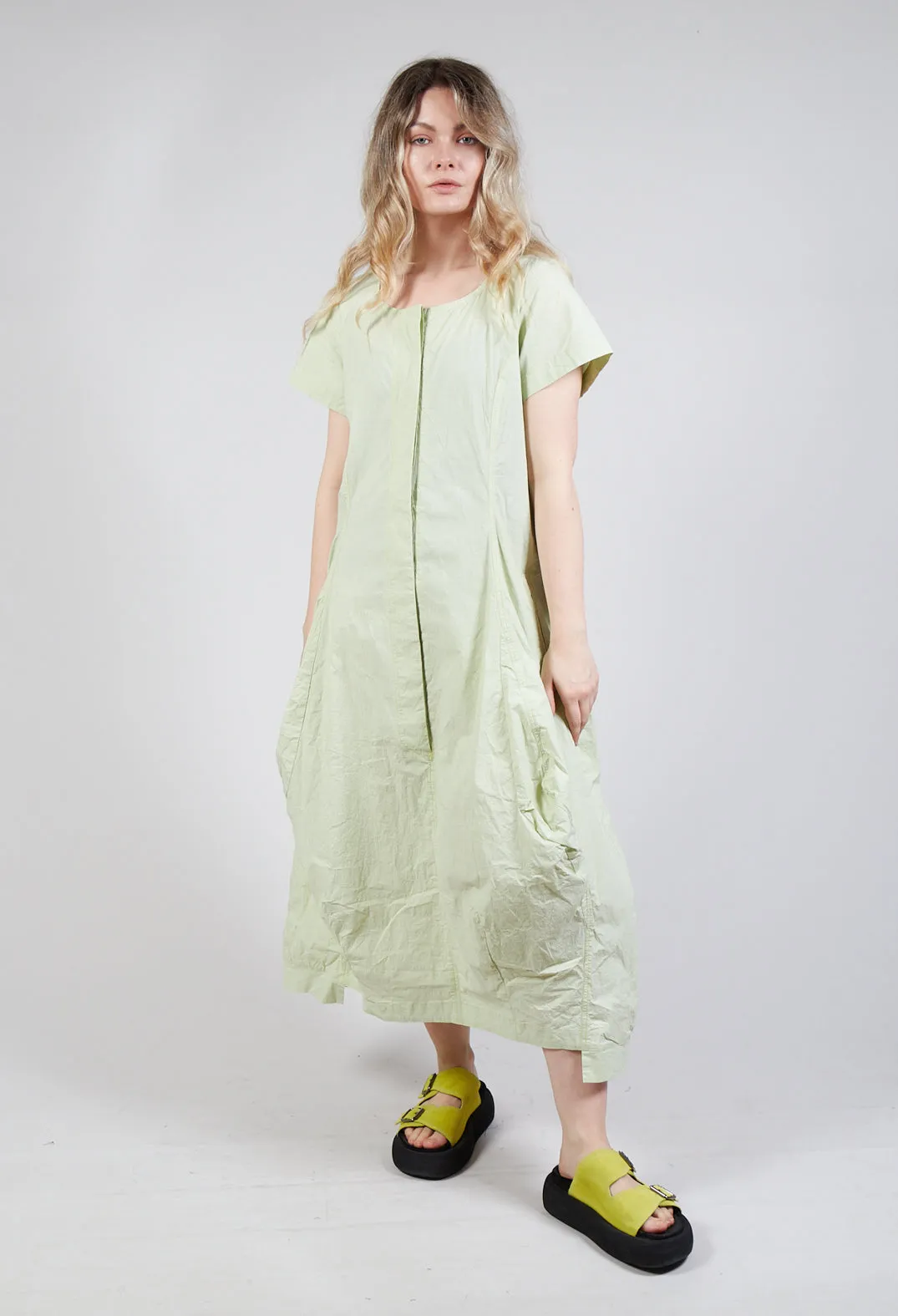 Sun Check Tulip Hem Utility Dress