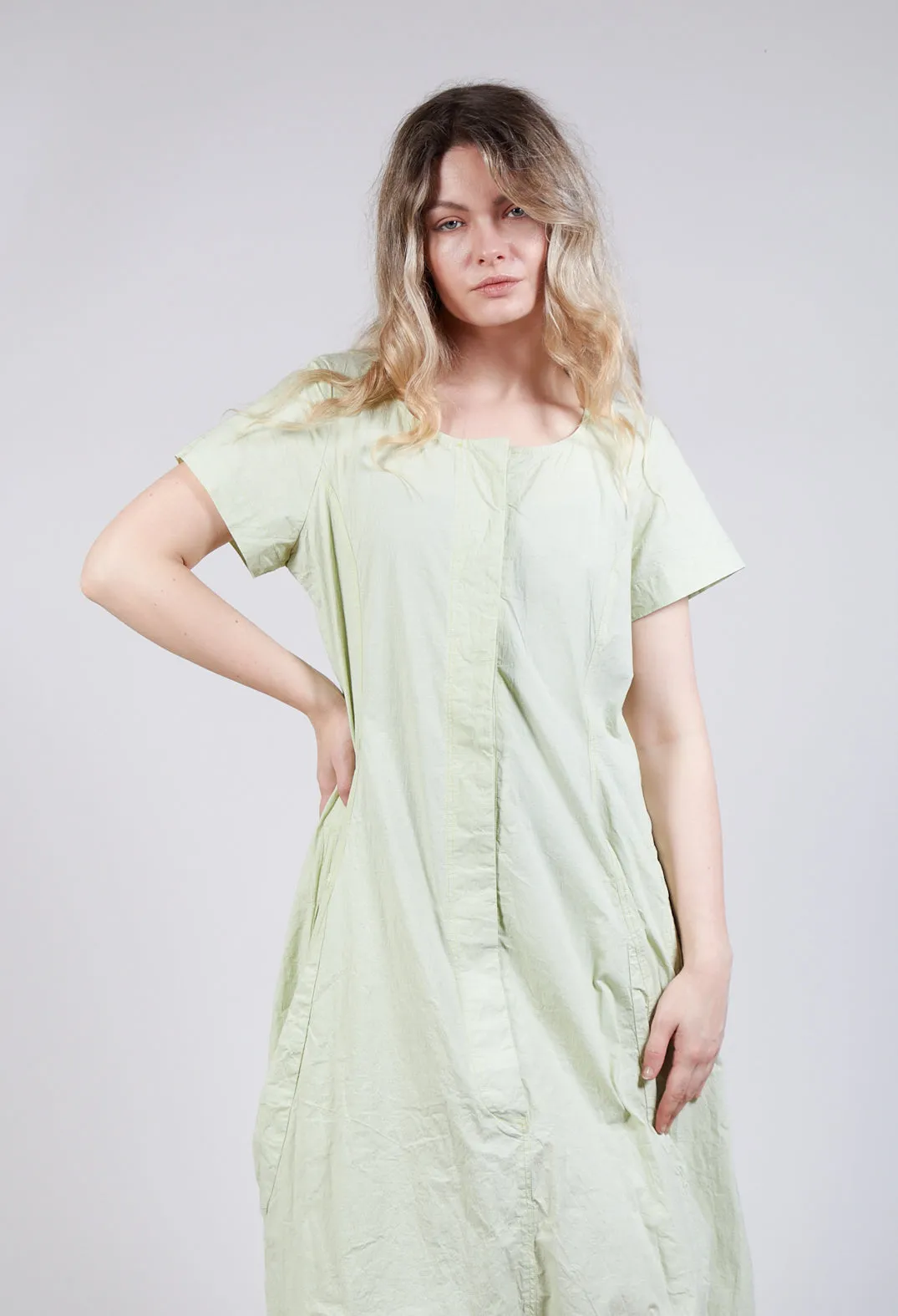 Sun Check Tulip Hem Utility Dress