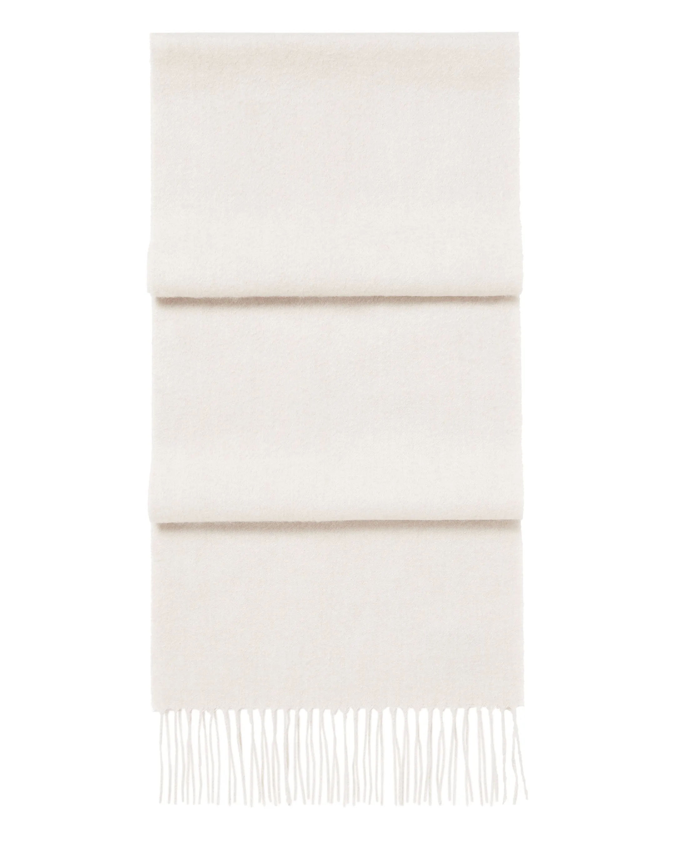 Woven Cashmere Scarf White