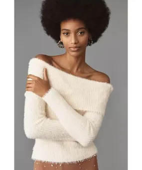 Vello Knit Off-The-Shoulder Sweater