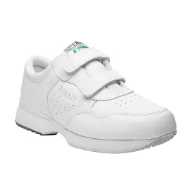 White Leather Lifewalker Strap Sneaker