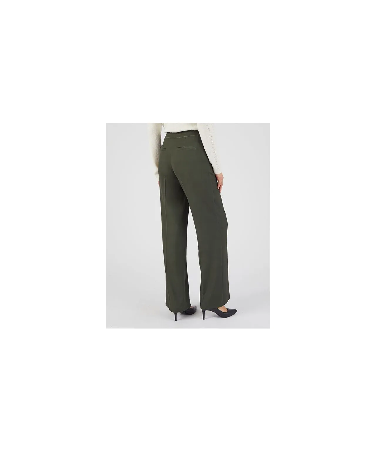 Wide-leg Pleated Trousers Elegant Look