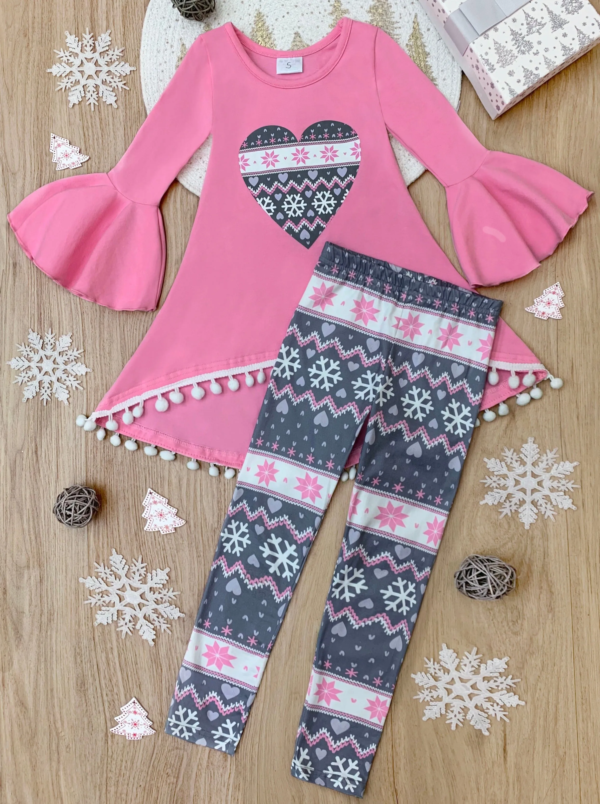 Winter Legging Set with Cozy Print