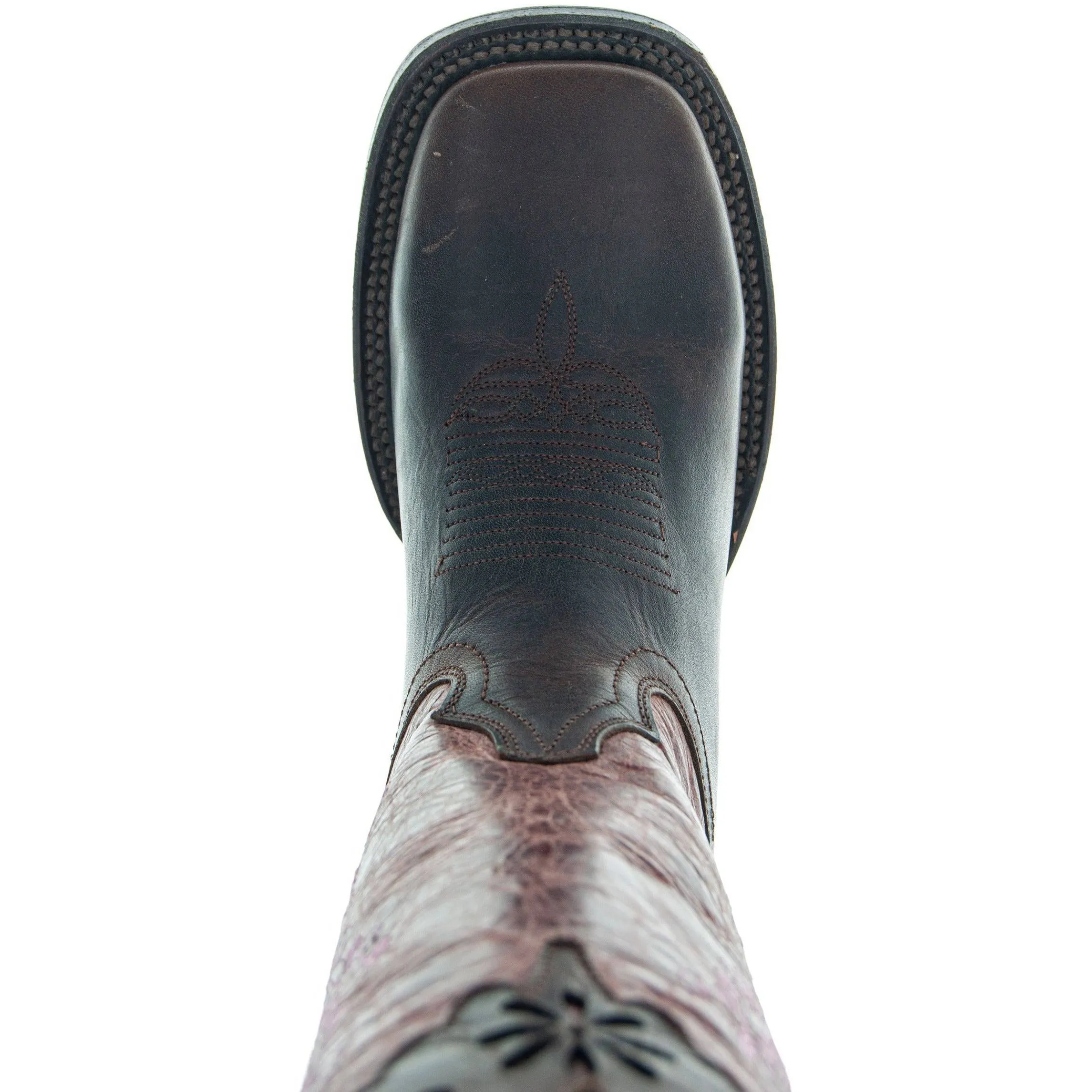 Womens Pink Embroidered Cowgirl Boots - Soto Boots M4004