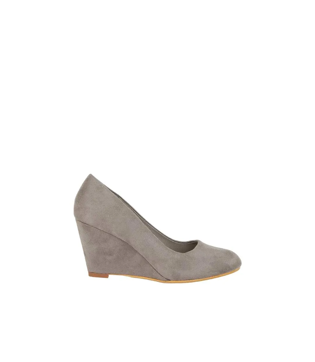 Dorothy Perkins Grey Duke Wedge Court Shoes for Women