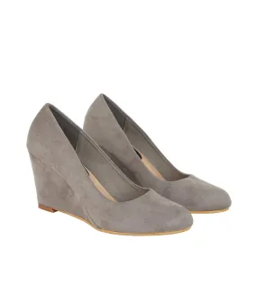 Dorothy Perkins Grey Duke Wedge Court Shoes for Women